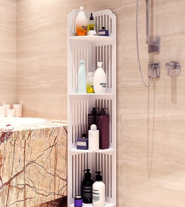 Organizador de Esquina para Suministros de Baño