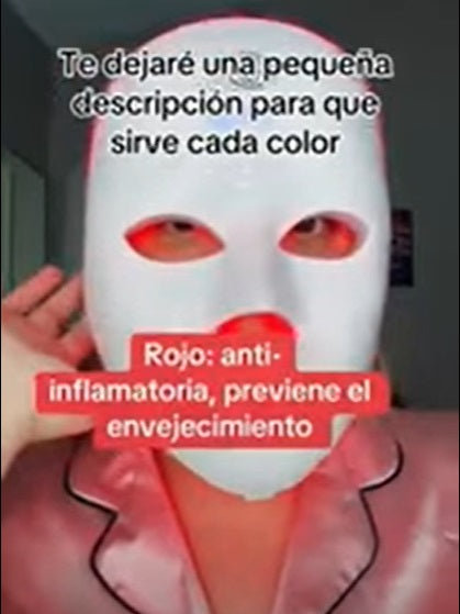 Mascarilla LED de terapia
