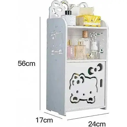 Mesita de Noche Blanca con Tres Niveles KITTY