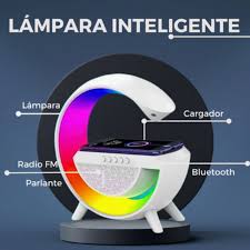 LAMPARA G RGB CARGA INALAMBRICO Y DESPERTADOR