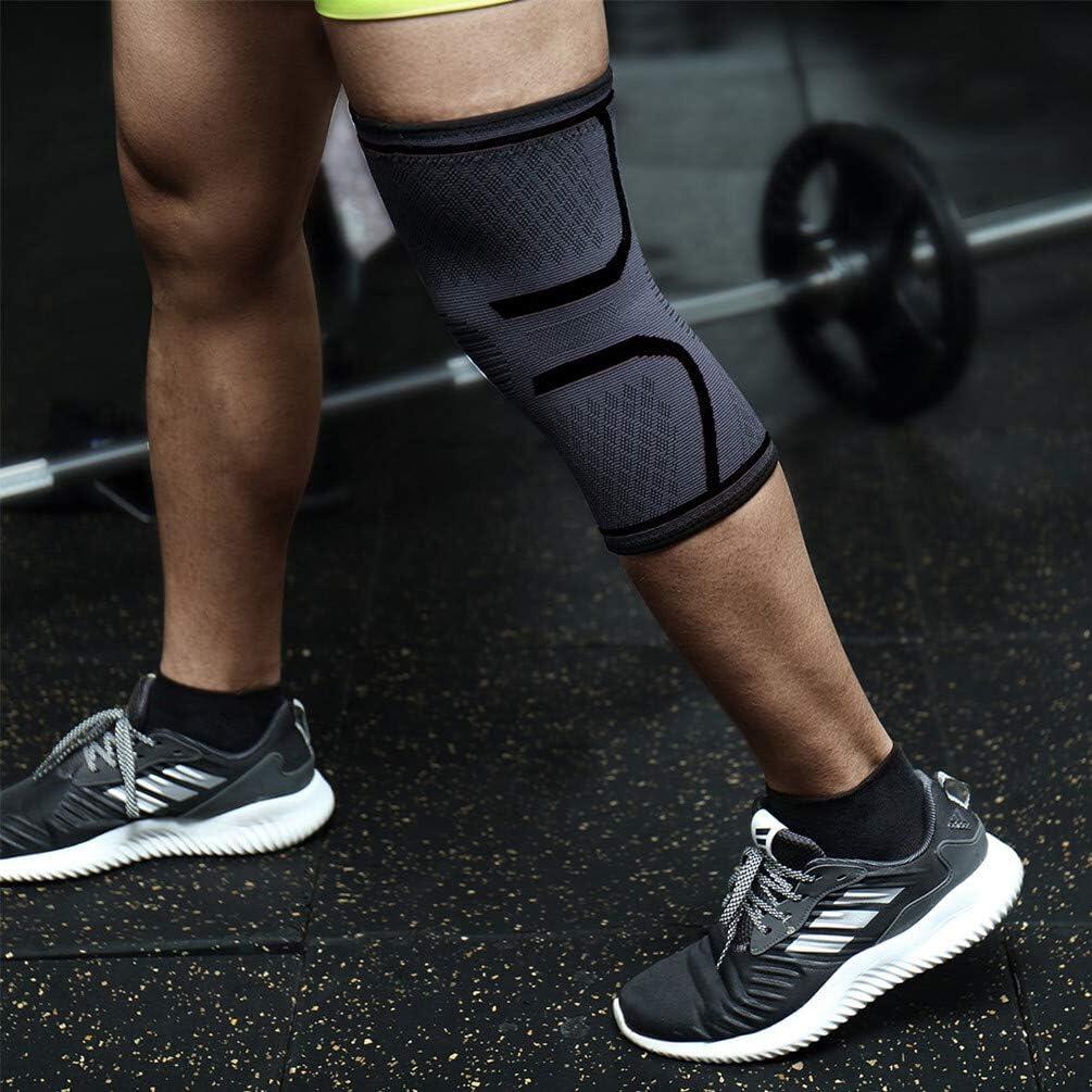 Rodillera Deportiva y de Compresión Rotuliana Ortopédica Elástica Antideslizante-Transpirable 2 piezas